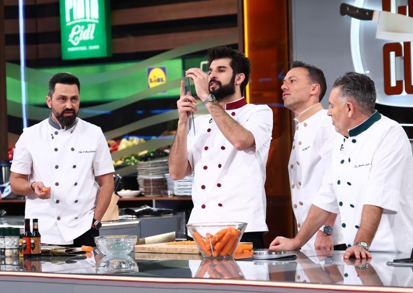 Chefi la cuțite, lider de audiență. Sancțiune grea pentru tunicile verzi, aplicată în premieră ieri. Echipa bordo, victorioasă la battle-ul de aseară. Taberele gătesc meniu tradițional românesc diseară 19008107