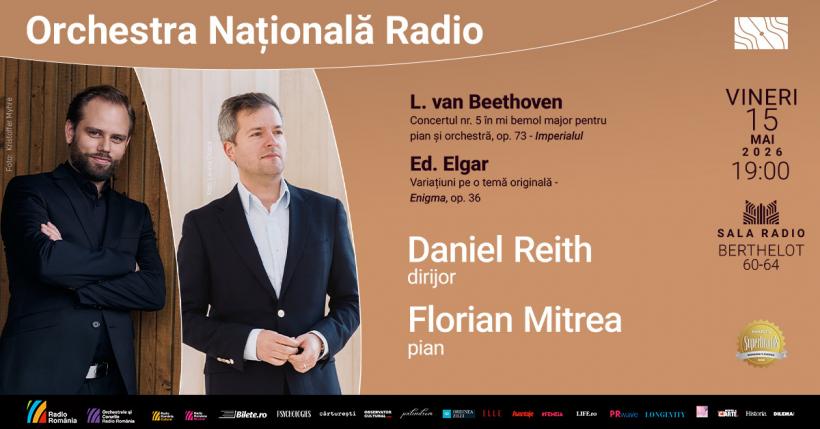 „Imperialul” de Beethoven cu pianistul Florian Mitrea, la Sala Radio