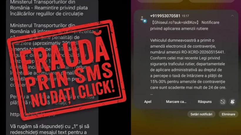 Atenție, șoferi: „Amenda prin SMS” este o tentativă de fraudă