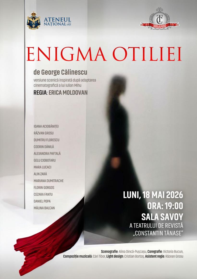 Ateneul Național din Iași revine pe scenele bucureștene: trei zile de teatru de calitate la teatrele „Constantin Tănase” și „Bulandra” 19007947