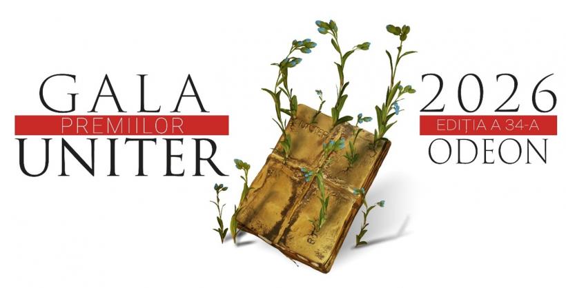 Gala Premiilor UNITER 2026: pe 25 mai, în direct de la Teatrul Odeon pe uniter.ro, TVR 1, TVR Cultural, tvr.ro și pe undele Radio România Cultural
