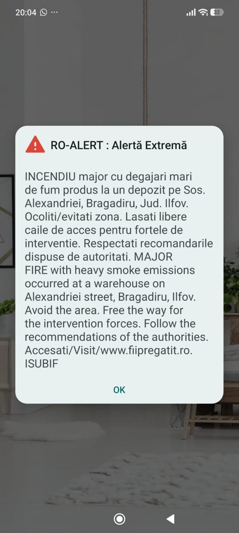 Incendiu violent pe Șoseaua Alexandriei din București: explozii și fum dens la ieșirea spre Bragadiru. A fost emis mesaj RO-Alert 19009044