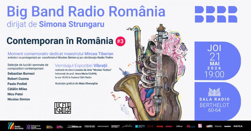 „Contemporan în România”: Big Band-ul Radio ne dă întâlnire cu jazz-ul autohton, joi, 21 mai 19009115