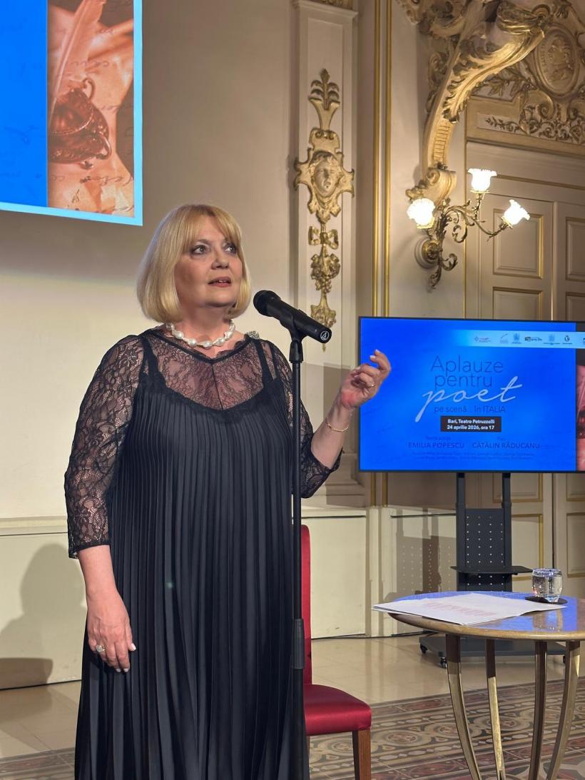 Spectacolul Aplauze pentru poet pe scenă… ajunge în Anglia, în iunie 2026, după succesul din anii trecuți din Italia și Spania.  Londra – Birmingham – Manchester 19009238