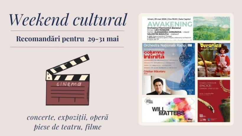 Weekend cultural – recomandări pentru 30-31 mai