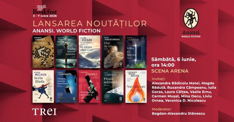 Număr record de traduceri la Anansi. World Fiction, prezentate la Bookfest 2026