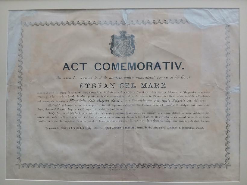 Istoria românilor: Povestea documentului zidit în soclul statuii lui Ștefan cel Mare 19011568