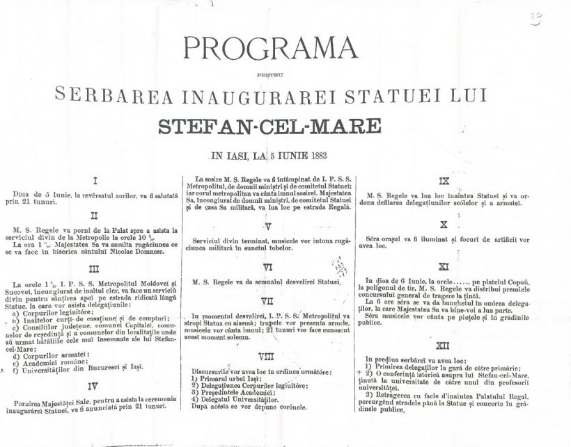 Istoria românilor: Povestea documentului zidit în soclul statuii lui Ștefan cel Mare 19011569