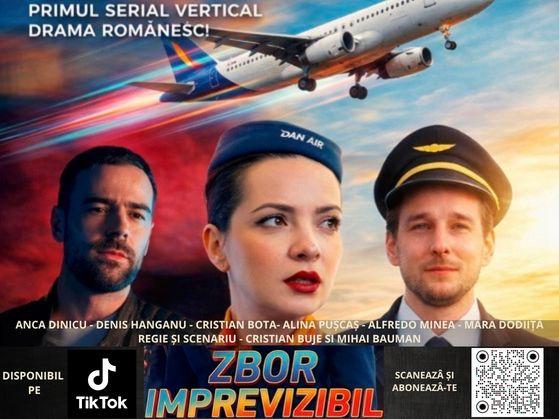„Zbor imprevizibil”, primul serial românesc filmat integral în format vertical, disponibil online! Cu: Anca Dinicu, Denis Hanganu, Alina Pușcaș, Cristian Bota