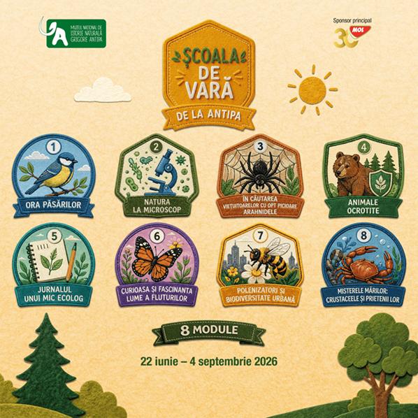 Au început înscrierile pentru ȘCOALA DE VARĂ de la ANTIPA: 22 iunie – 4 septembrie 2026