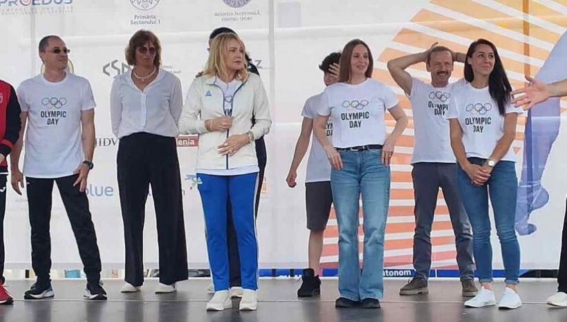 Nadia Comăneci a dat startul Crosului „Ziua Olimpică”