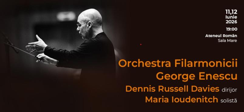 Renumitul Dennis Russell Davies va dirija pentru prima dată Orchestra Filarmonicii George Enescu, în concertele simfonice din 11 și 12 iunie