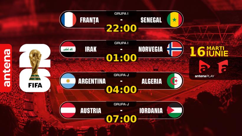 Prima mare surpriză a Mondialului, în cea de-a cincea zi lider detaşat de audiență la Antena 1 19013608