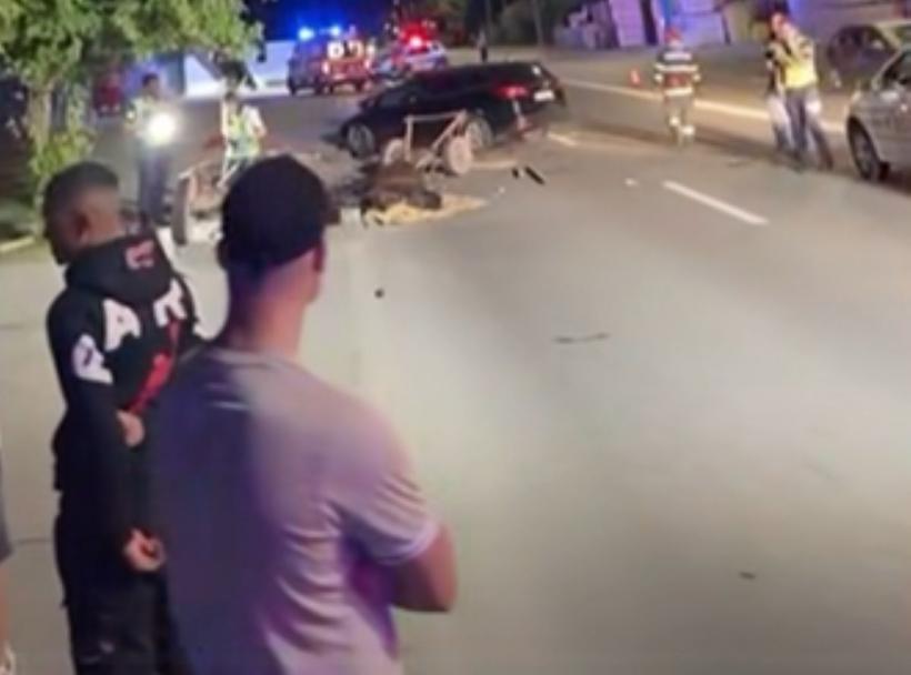 Șofer băut, implicat într-un accident grav cu o căruță în care se aflau trei copii. Calul a fost eutanasiat