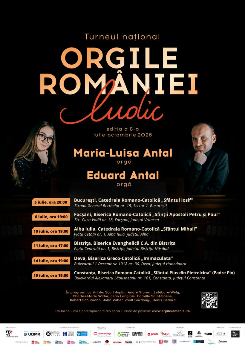 Turneul Național Orgile României revine cu ediția a 8-a – Ludic. O călătorie muzicală care dezvăluie latura jucăușă și surprinzătoare a orgii 19014313