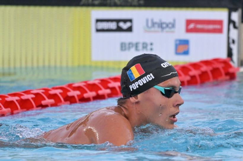 David Popovici a câștigat aurul la 200 m liber la Trofeul Settecolli