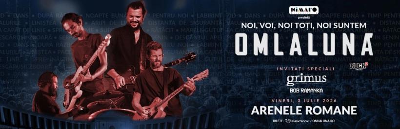 Cel mai mare concert om la lună de până acum, pe 3 iulie, la Arenele Romane!