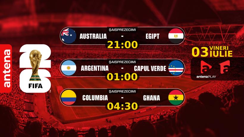 Spania, Portugalia și Elveţia, ȋn optimile Campionatului Mondial, ȋn cea de-a 22-a zi lider de audienţă la Antena 1 19016502