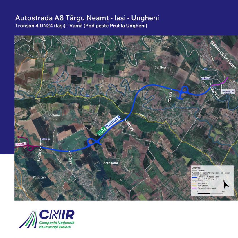 Ministerul Transporturilor a aprobat autorizația de construire pentru primul lot din Autostrada A8 