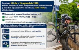Noi reguli la Metrorex: Cum poți călători cu bicicleta și trotineta la metrou