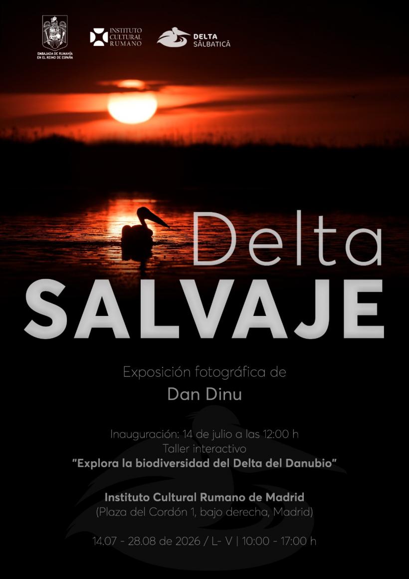 Expoziția „Delta Sălbatică” își începe itinerarea internațională la ICR Madrid