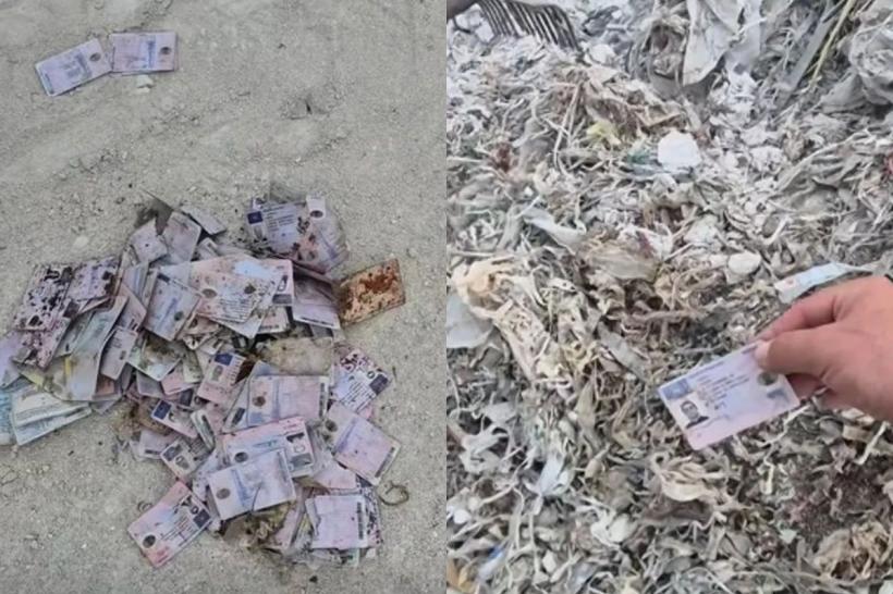 Descoperire șoc în Republica Moldova: presupuse permise de conducere românești abandonate la gunoi. Ce spun autoritățile din România