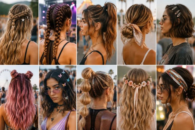 Coafuri de festival în 2026: De la beach waves la boxer braids