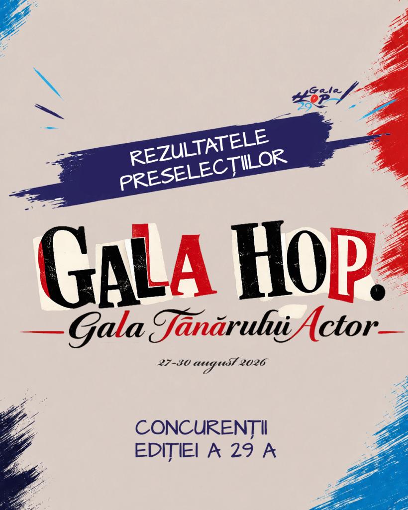 Artiștii câștigători ai preselecției pentru Gala HOP. Gala Tânărului Actor 2026 19018505