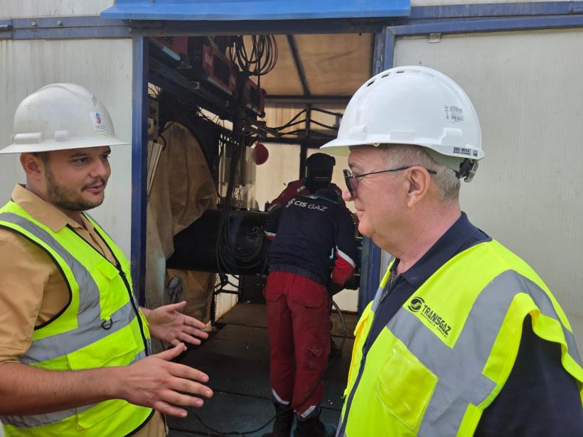 Lucrările la conducta de gaze Tetila – Horezu – Râmnicu Vâlcea au fost inspectate de directorul general Transgaz, Ion Sterian 19018757