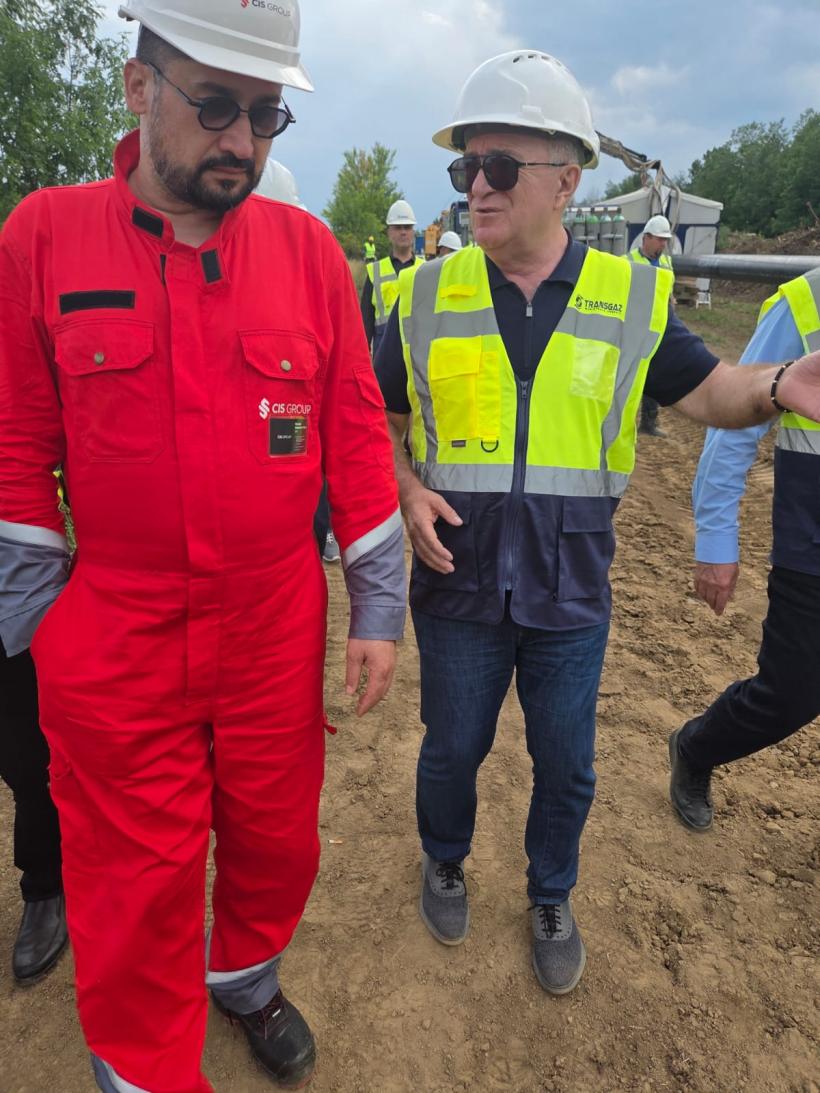 Lucrările la conducta de gaze Tetila – Horezu – Râmnicu Vâlcea au fost inspectate de directorul general Transgaz, Ion Sterian 19018759