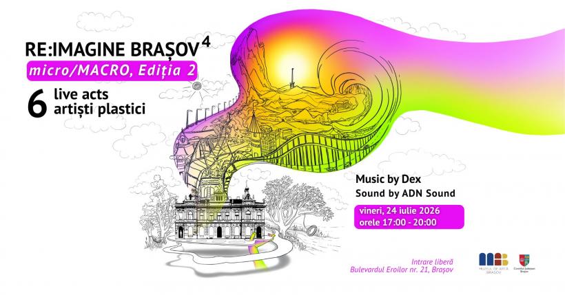 Ultimul eveniment de creație live „Re:Imagine Brașov – micro/MACRO” din acest an reunește șase artiști contemporani