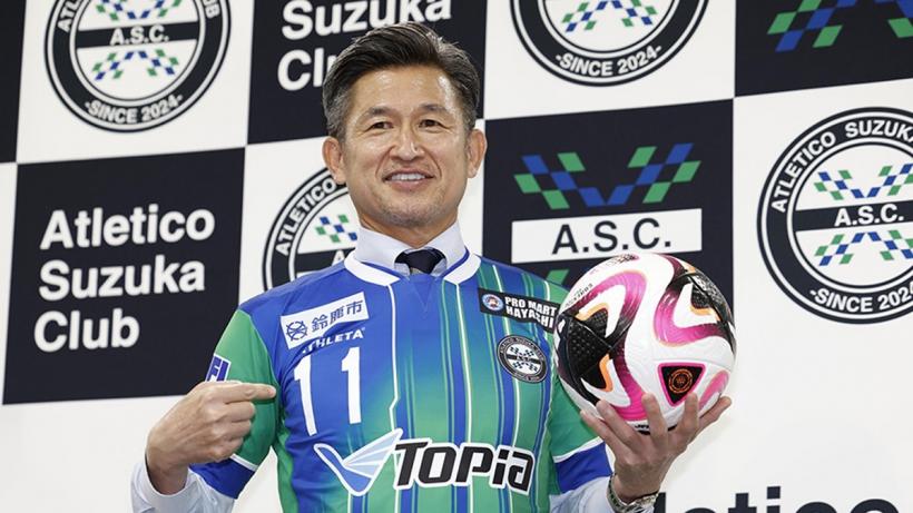 „King Kazu” sfidează timpul. Cel mai vârstnic fotbalist profesionist din lume a marcat la 59 de ani 19019922