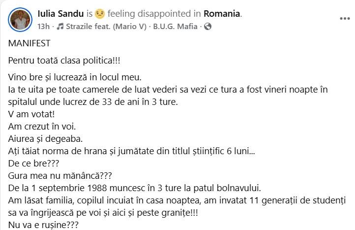 Revolta doctorilor și asistenților explodează:  „V-am votat! Am crezut în voi. Aiurea și degeaba” 19020241
