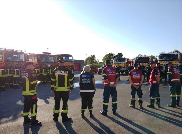 România intervine în Grecia: Prima zi pe teren pentru salvatorii trimiși să stingă incendiile 19020758