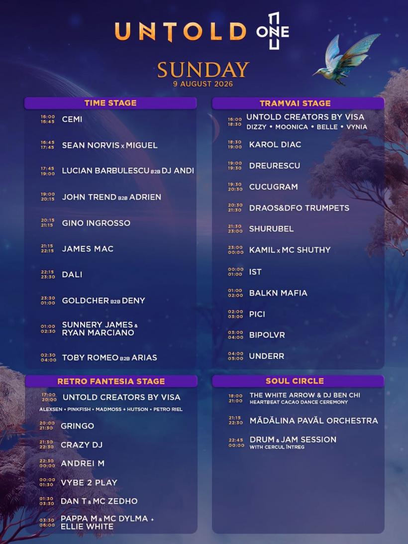 Cine urcă pe scena Untold 2026: Sting, The Chainsmokers și Flo Rida, vedetele festivalului de la Cluj 19021068