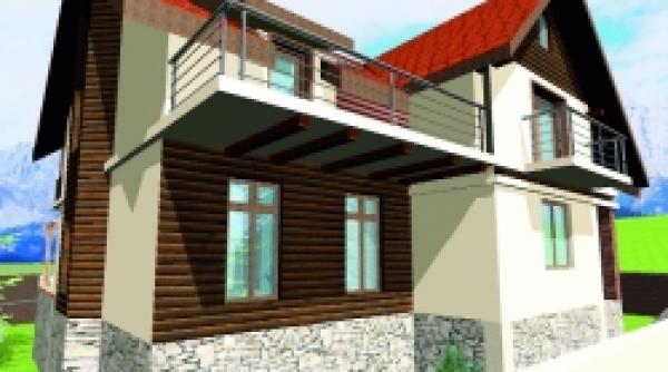 casa cu sistem constructiv clasic si finisaje moderne
