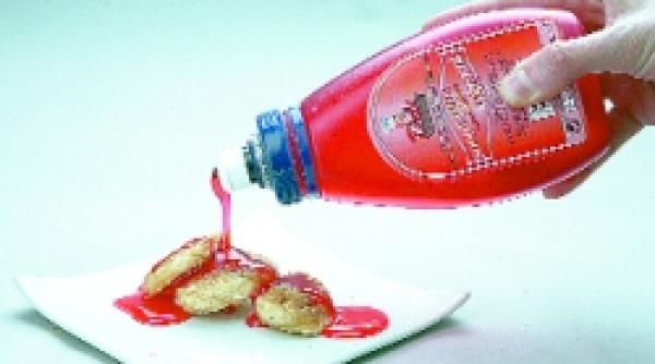 topping de e uri cu aroma de capsuni