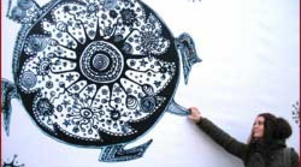 fantezii tesute tapiserii cu pisici si stele