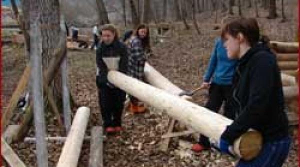 sibiu studenti straini cioplitori in lemn