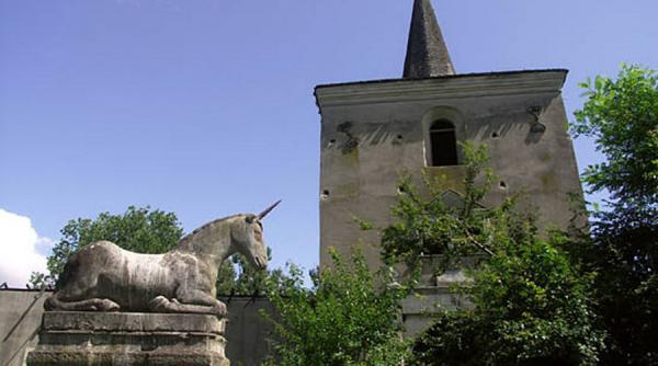 un castel cu inorogi