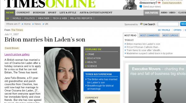 nora britanica a lui ossama ben laden