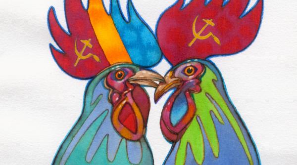 basescu si voronin doi cocosi musculosi