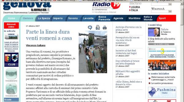 diaspora infractori si prostituate expulzati din genova