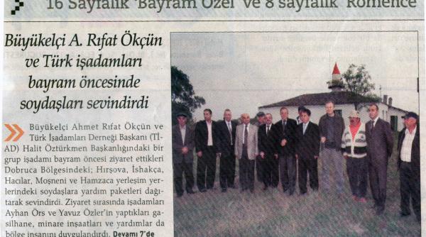 diplomatii turci acreditati in romania sustin un candidat pentru parlament