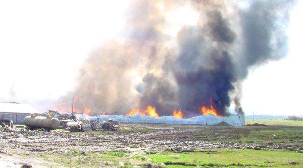 tirgu lapus fabrica distrusa de un incendiu