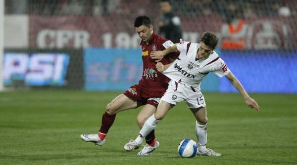cfr cluj rapid 1 0 si au frint aripile