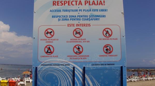 calitatea apei marii turistii informati prin panouri