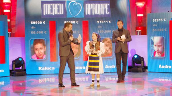 mereu aproape 500 000 de euro la teledon