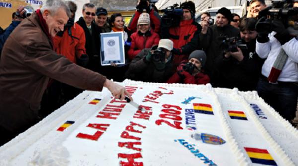 bucurestiul a intrat in cartea recordurilor si cu cel mai greu tort din lume