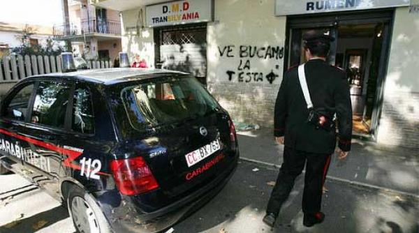 atentat cu bomba asupra unui magazin romanesc de ianga roma